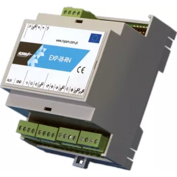 ROPAM EXP-I8-RN-D4M I/O Expander modulis – 8 įėjimai, 4 relių išėjimai, RN magistralė