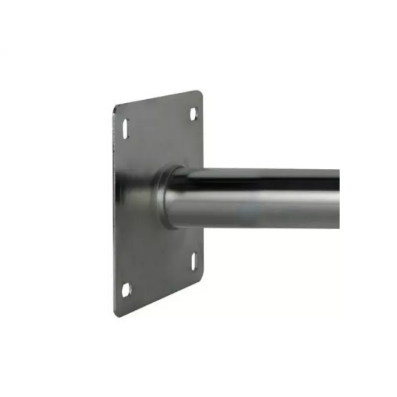 CORAB USL-48/250AL Kampinis sieninis laikiklis 48 mm strypui, 250 mm iškyša, aliuminis, sidabrinis