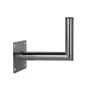 CORAB USL-48/250AL Kampinis sieninis laikiklis 48 mm strypui, 250 mm iškyša, aliuminis, sidabrinis