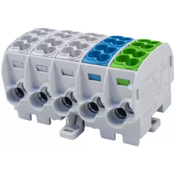 SIMET SIMBLOCK SCB 25-5X Paskirstymo blokas Al/Cu 80/150 1x10-25mm² 5x1.5-16mm² Pilka