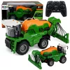 LEAN TOYS Žemės ūkio kombainas su purkštuvu, purškimo funkcija, šviesos ir garso efektai, 1:24