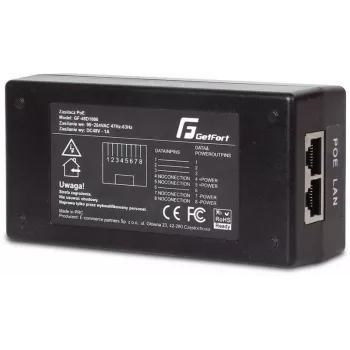 GETFORT GF-48-60W-G Gigabit PoE maitinimo adapteris