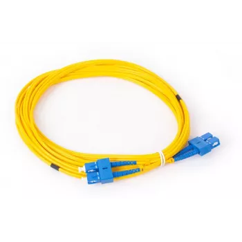 GETFORT GF-SUSUD5 Vienmodis SC/UPC į SC/UPC Duplex šviesolaidinis jungiamasis laidas 5 m geltonas