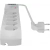 Getfort 5P-1.5M-G apsauginis tinklo filtras su 5 lizdais, 1,5 m laidu, pilkas