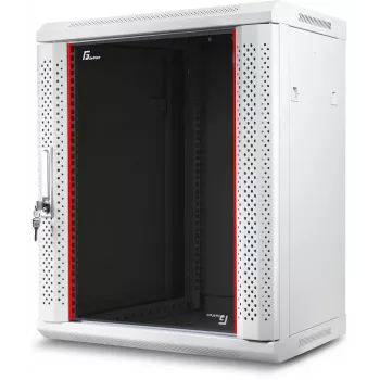 GETFORT 19 inch sieninis stovo korpusas 12U 600x600 mm pilkas (RAL 7035) - WGF12-66EH-WGG