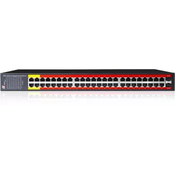 GETFORT GF-148-48PG-2S-800 Valdomas PoE+ komutatorius 48 Gigabit prievadai + 2 SFP 800W