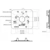 MITON VESA adapterinė plokštė MT-P152-B – 75x75/100x100 į 200x100/200x200, juoda, 30 kg