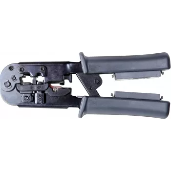 Getfort Network Cable Crimper 8P8C/RJ-45, 6P6C/RJ-12, 6P4C/RJ-11 su įmontuotu testeriu
