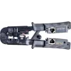 Getfort Network Cable Crimper 8P8C/RJ-45, 6P6C/RJ-12, 6P4C/RJ-11 su įmontuotu testeriu