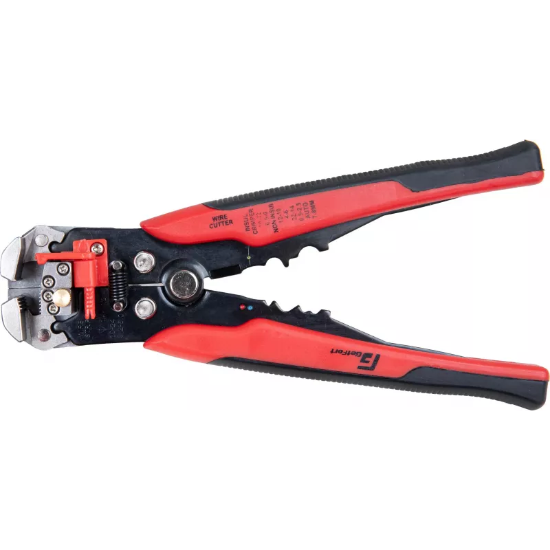 Getfort automatinis vielų nuėmiklis 0,2-6 mm² (10-24 AWG) juoda/oranžinė