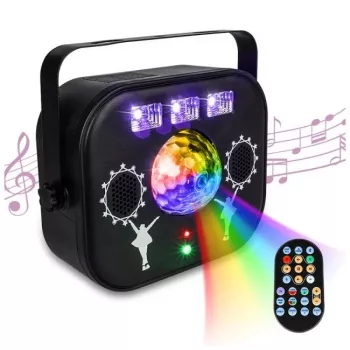 LIGHT4ME MULTIBOX daugiaefektis LED rutulys disko lazeris