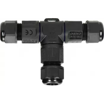 ORNO OR-AE-13602 T formos kabelio jungtis IP68, 3x4mm², 450V/25A, juoda