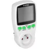 VIRONE EM-4 Vienfazis Elektros Skaitiklis su LCD Ekranu, 16A, 3680W, Schuko Kištukas