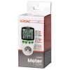 VIRONE EM-4 Vienfazis Elektros Skaitiklis su LCD Ekranu, 16A, 3680W, Schuko Kištukas