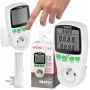 VIRONE EM-4 Vienfazis Elektros Skaitiklis su LCD Ekranu, 16A, 3680W, Schuko Kištukas