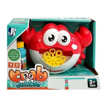 LEAN TOYS automatinė burbulų mašina „Crab“ raudona