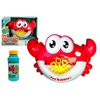 LEAN TOYS automatinė burbulų mašina „Crab“ raudona