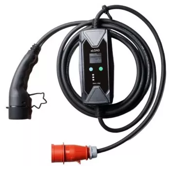 ELOAD TIE-EV16-P3-GEN2 11kW 3-Fazių Elektromobilio Įkroviklis su Nuotoliniu Valdymu, 2 Tipo, 5m Laidas, IP54