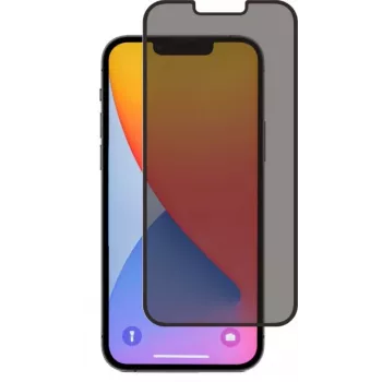 SCREENOR Grūdinto stiklo privatumo ekrano apsauga, skirta Apple iPhone 12 / 12 Pro, 360° apsauga nuo šnipinėjimo, 9H kietumas, 0,33 mm, skaidri