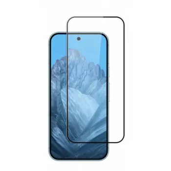 SCREENOR Grūdinto stiklo apsauga ekranui, skirta Google Pixel 9 / 9 Pro, pilnas uždengimas