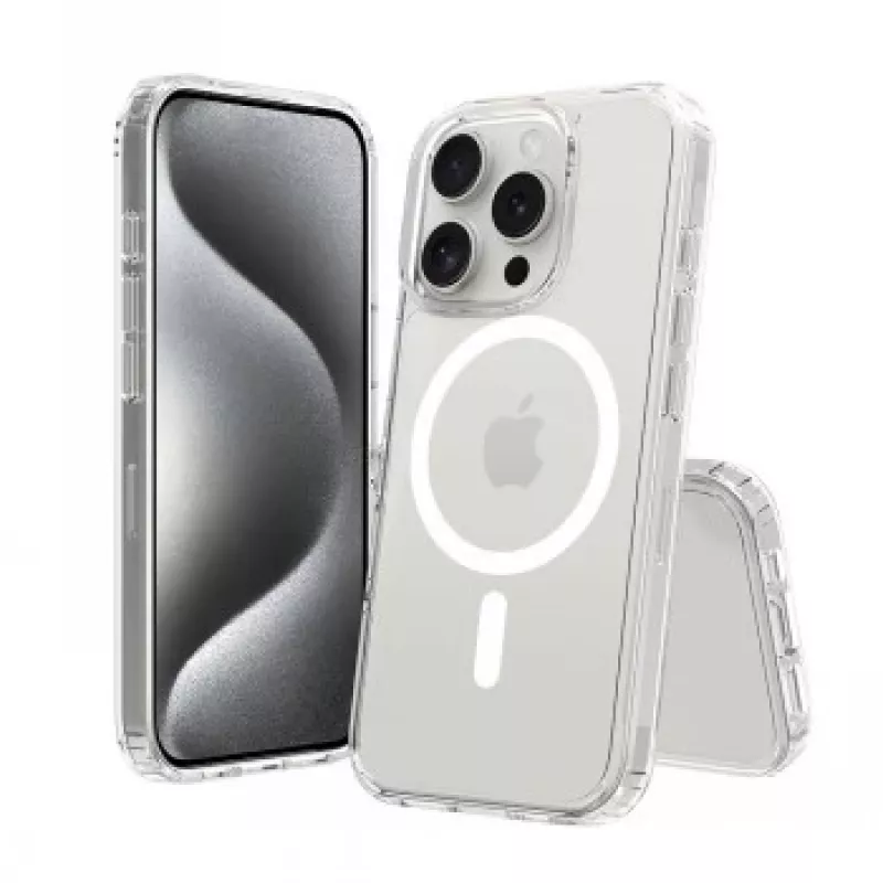 SCREENOR BUMPER IPHONE 16 PRO MAGSAFE SKAIDRUS