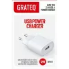 GRATEQ AJOS Įkroviklis USB-A 12 W Baltas