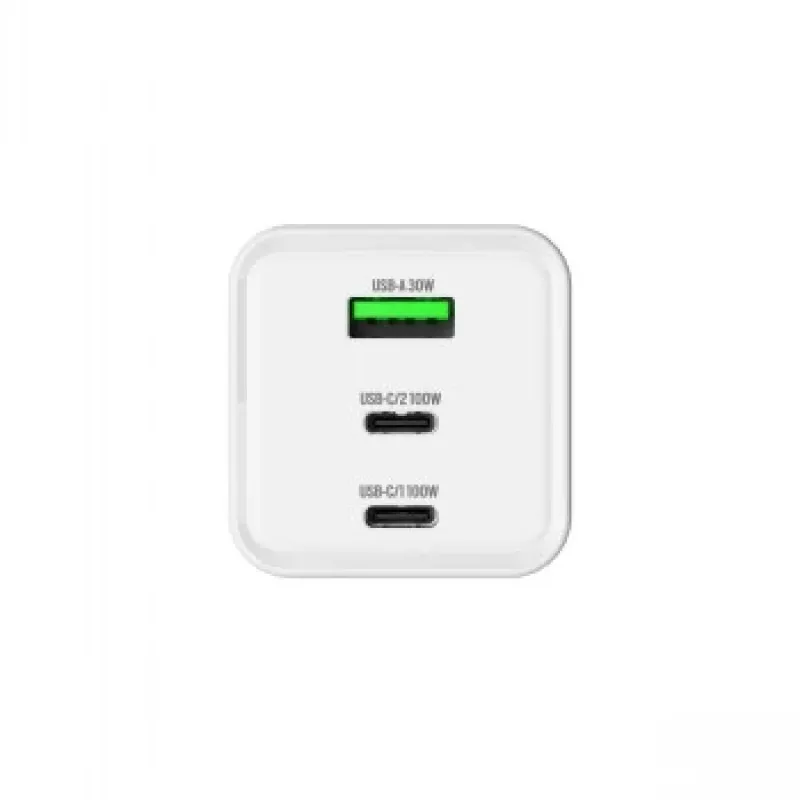 GRATEQ HALTI GaN PD/PPS 2xUSB-C/1xUSB-A 100W sieninis įkroviklis juodas