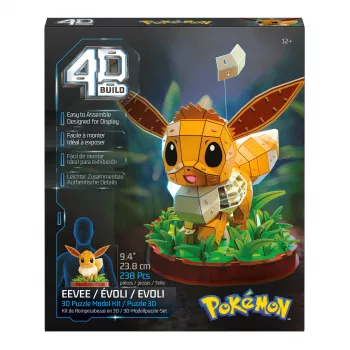 SPINMASTER 4D Build - Pokémon Eevee 3D Puzzle Model Kit (83 detalės)