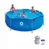 Avenli Round Frame Pool 305x76 cm Set with Filter Pump