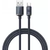 Baseus Crystal Shine USB-A į USB-C laidas 1,2 m 100 W 6 A QC 3.0 pintas nailonas juodas