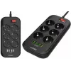 LDNIO SE6403 elektros skirstytuvas, 6 lizdai + 4 USB