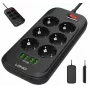 LDNIO SE6403 elektros skirstytuvas, 6 lizdai + 4 USB