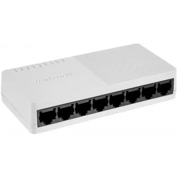 Hikvision DS-3E0108D-O nevaldomas tinklo jungiklis, 8 prievadai, 10/100 Mbps, stalinis