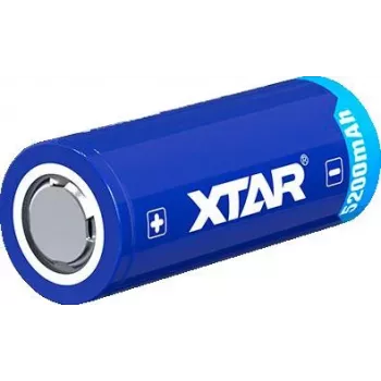XTAR 26650 3.7V 5200mAh Saugi Ličio jonų įkraunama baterija (Button Top)