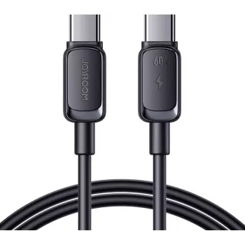 Joyroom USB-C į USB-C greito įkrovimo laidas S-CC100A141B 120cm 60W 5A Juodas