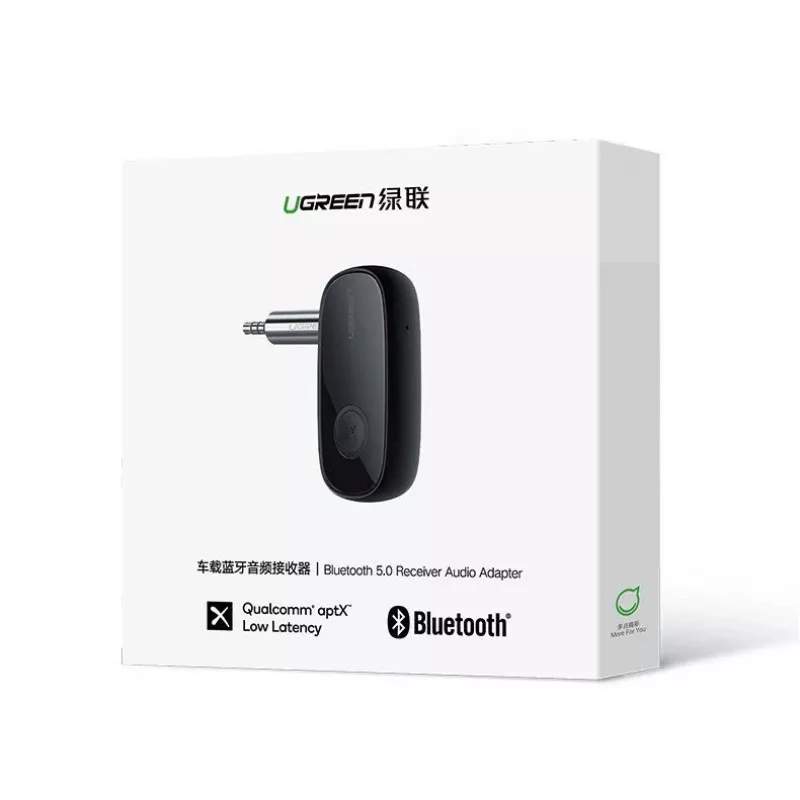 UGREEN Bluetooth 5.0 garso imtuvas AUX aptX, aptX LL Mini ausinių lizdas Juodas (70304)