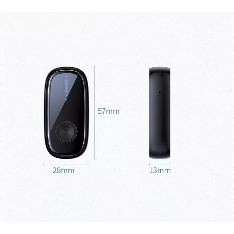 UGREEN Bluetooth 5.0 garso imtuvas AUX aptX, aptX LL Mini ausinių lizdas Juodas (70304)
