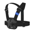 TELESIN Krūtinės diržas su laikikliu, skirtas Insta360 GoPro SJCAM DJI Xiaomi veiksmo kameroms - Juoda