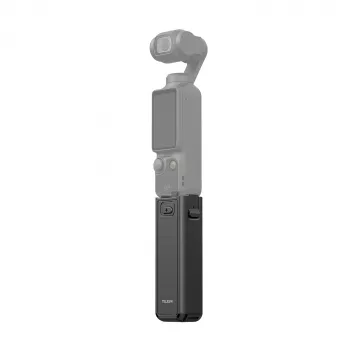 TELESIN 5000mAh Battery Grip Power Bank, skirta DJI Osmo Pocket 3 / 4, USB-C, juoda