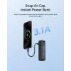 TELESIN 5000mAh Battery Grip Power Bank, skirta DJI Osmo Pocket 3 / 4, USB-C, juoda