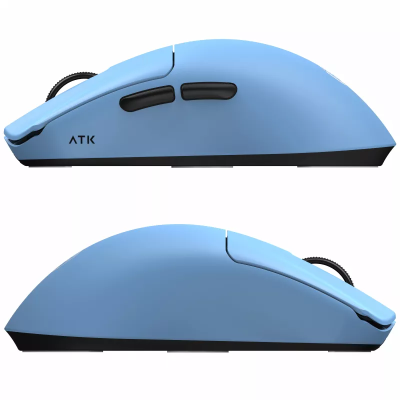 ATK x LEV F1 V2 Extreme Gaming Mouse, belaidė, PAW3950 Ultra, 8K Hz - mėlyna