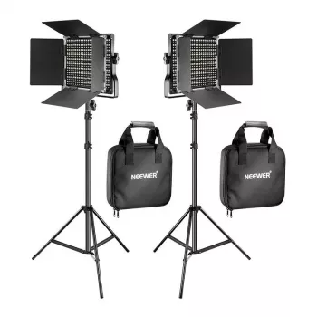 NEEWER 660 Bi-Color LED Video Light Kit (2 Lempos, 40W, 3200-5600K)