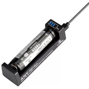 XTAR ANT MC1+ Micro USB Li-ion akumuliatorių įkroviklis