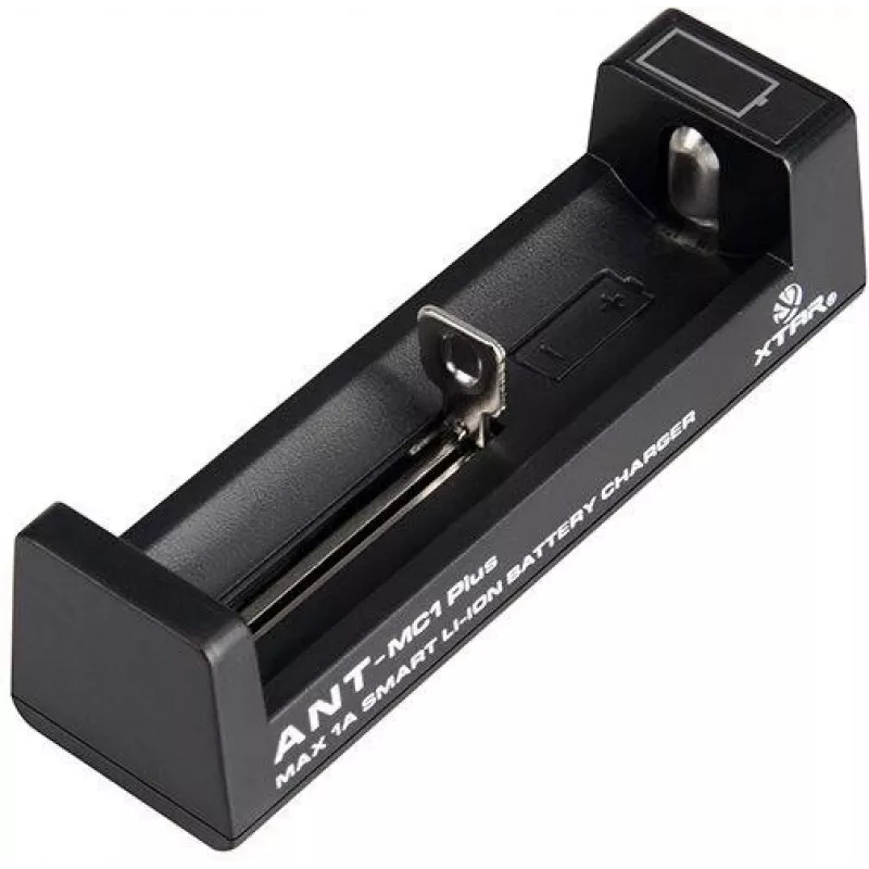 XTAR ANT MC1+ Micro USB Li-ion akumuliatorių įkroviklis