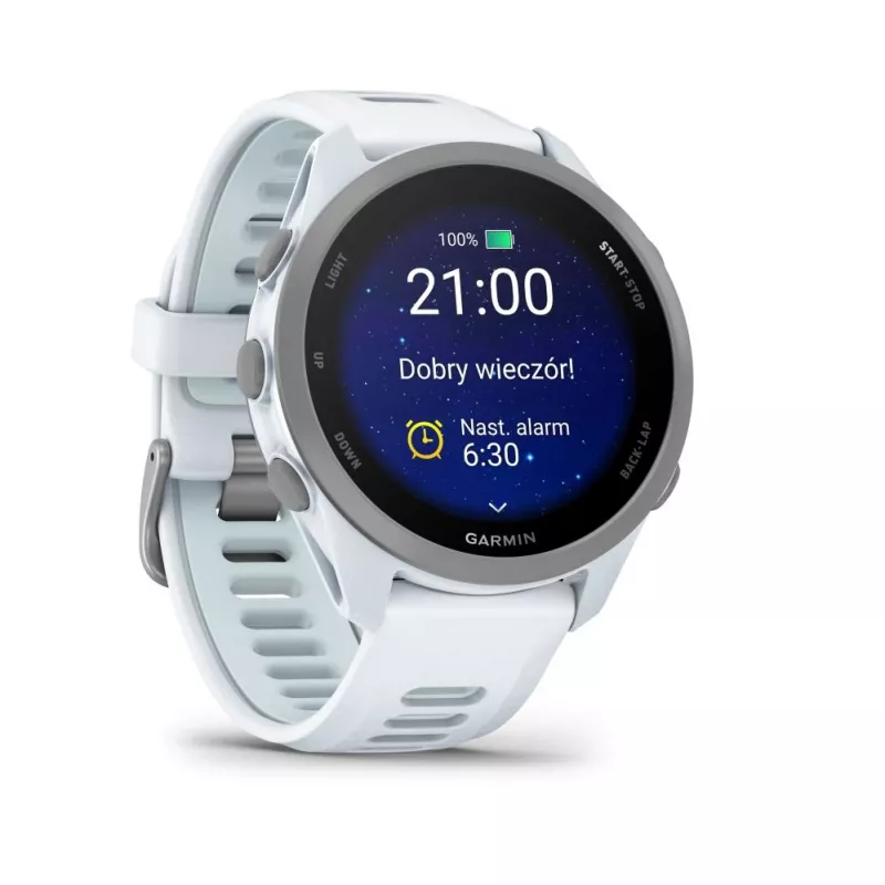 Garmin Forerunner 170 Whitestone su Whitestone/Cloud Blue apyranke