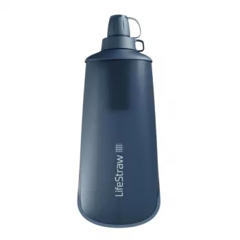 LifeStraw Peak Series sulankstomas suspaudžiamas filtruojantis butelis, 1 L, Mountain Blue