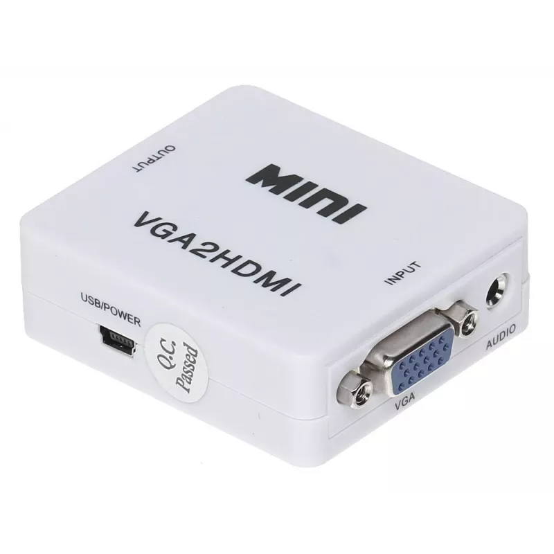 DELTA VGA+AU/HDMI-ECO VGA į HDMI keitiklis su garsu
