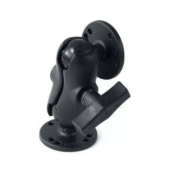 RAM MOUNTS C Size Short Double Socket Arm su 2x 2.5 colio apvaliais pagrindais