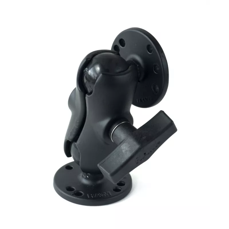 RAM MOUNTS C Size Short Double Socket Arm su 2x 2.5 colio apvaliais pagrindais