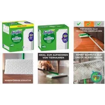 Swiffer Dry Floor Wipes Refill Pack, 72 Count